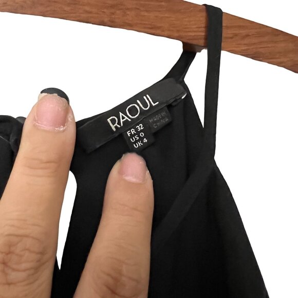 Anthropologie Raoul Womens Pink Black Bug Novelty Print Sleeveless Silk Dress 0 - Picture 5 of 6